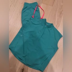 Surgical green high waist Zamora XL petite & med Rafaela in EUC
